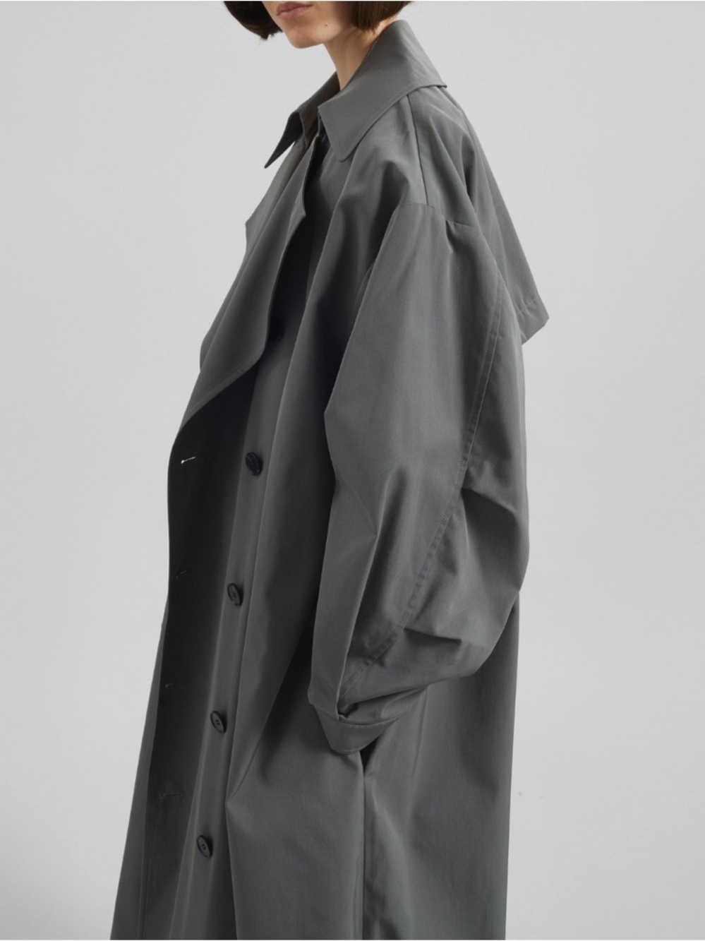 NWT The Frankie Shop - The Mavis Oversized Trench Coat - Picture 2 of 2